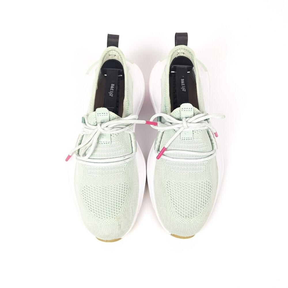 Sorel Mint Green & Pink Explorer Defy Low Sneaker Size 5.5 - Picture 4 of 9